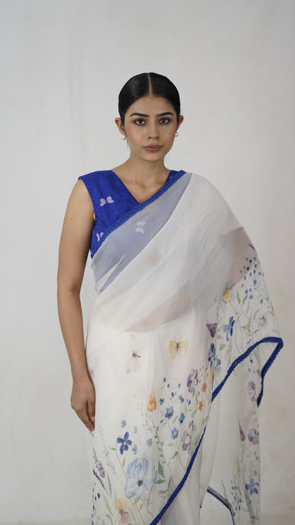 Sadhana - The White Organza Saree