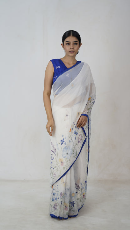 Sadhana - The White Organza Saree