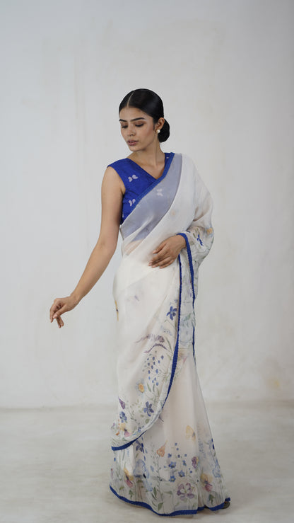 Sadhana - The White Organza Saree