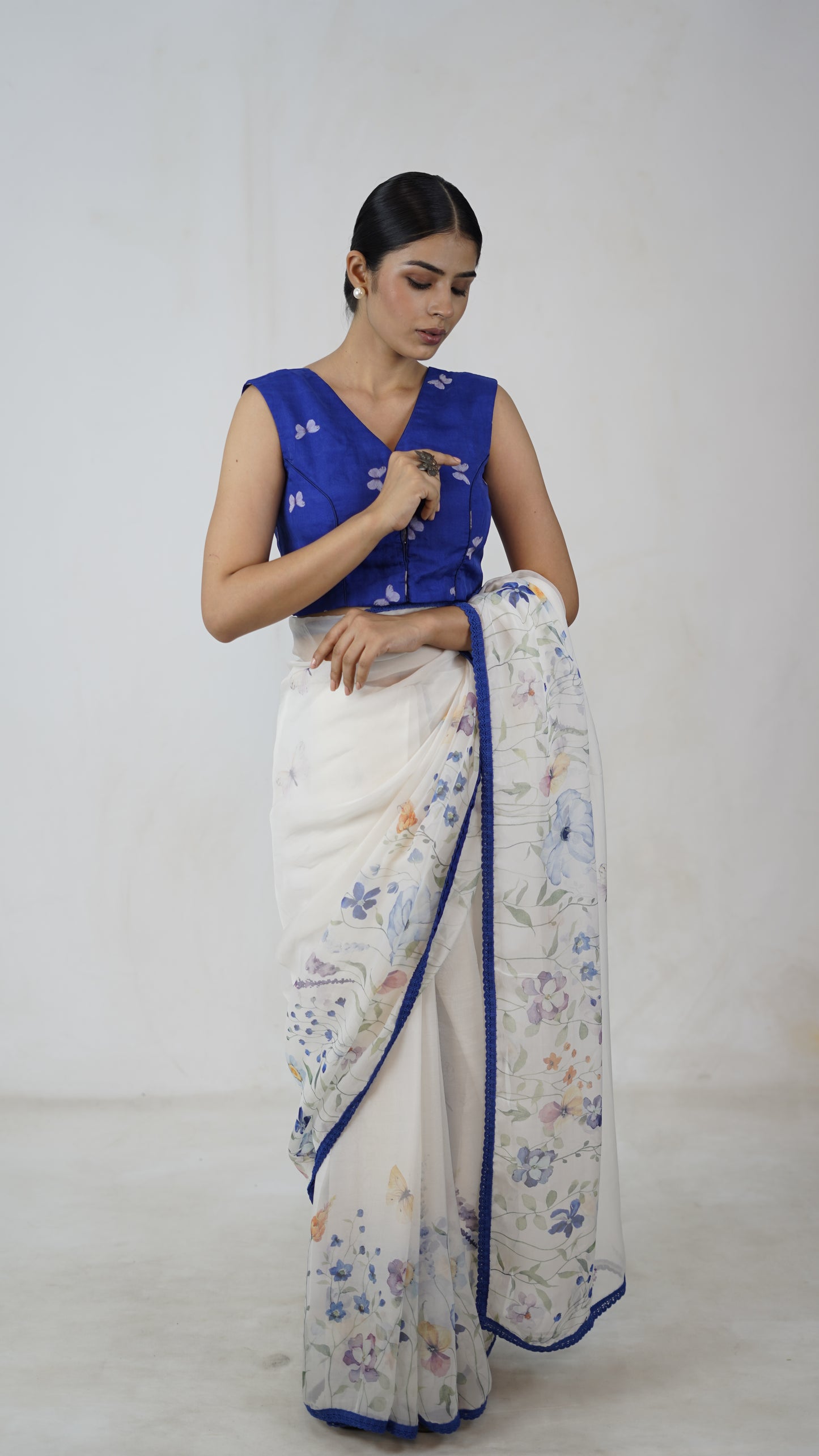 Sadhana - The White Organza Saree