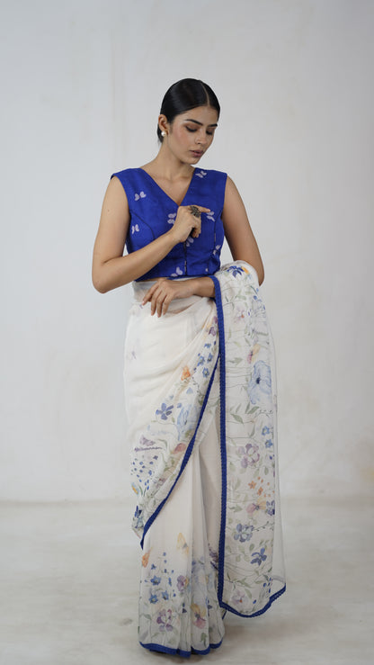 Sadhana - The White Organza Saree