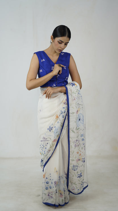 Sadhana - The White Organza Saree