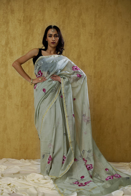 Kaaya- The Pistachio Green Saree