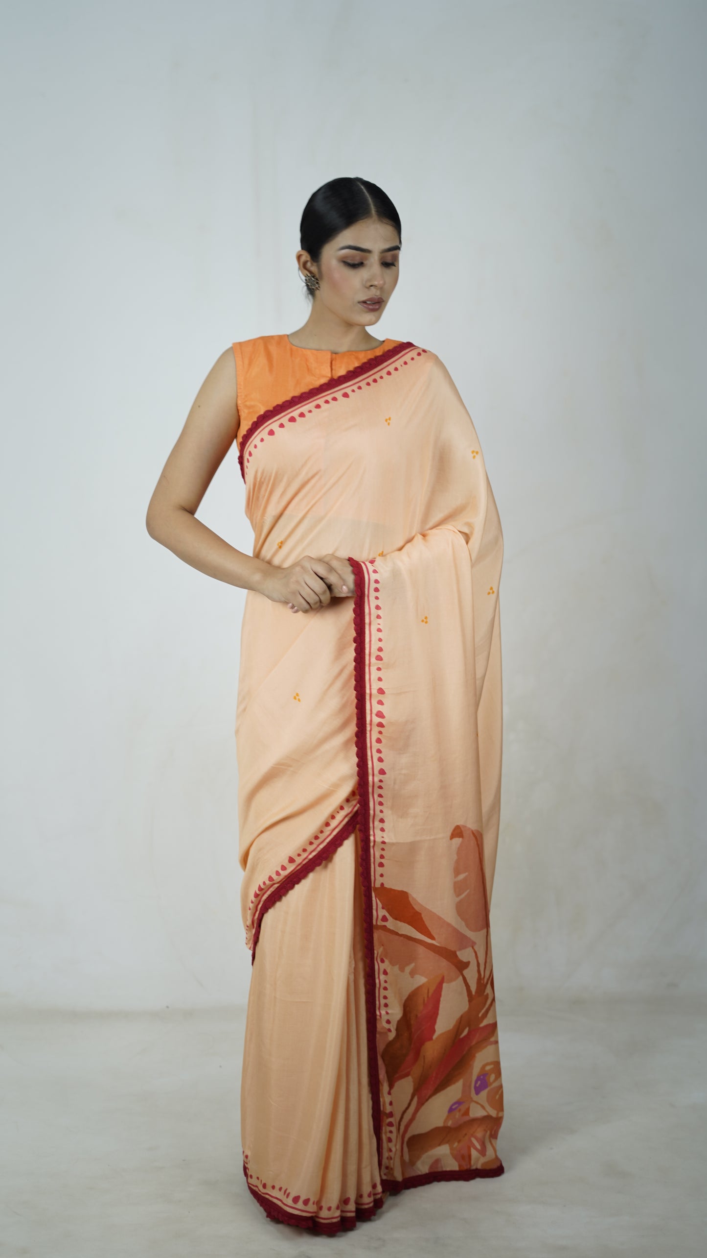 Chandni - The Off white Muslin Saree