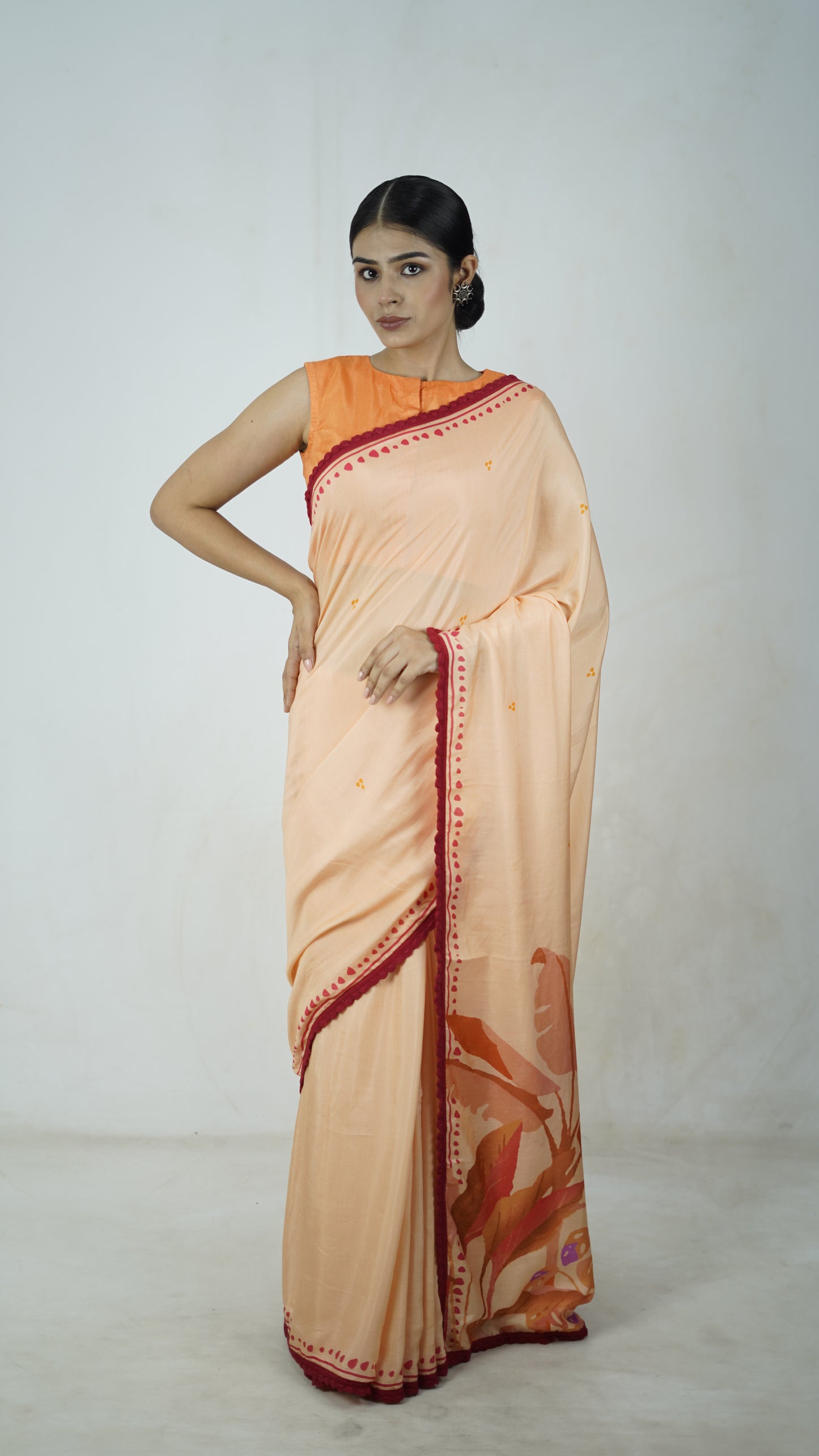 Chandni - The Off white Muslin Saree