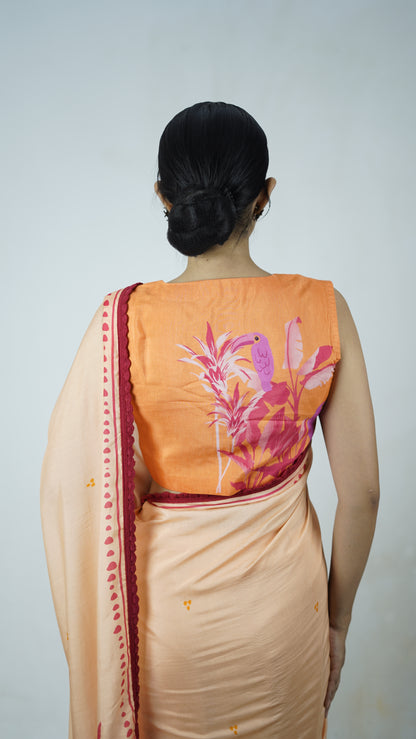 Chandni - The Off white Muslin Saree