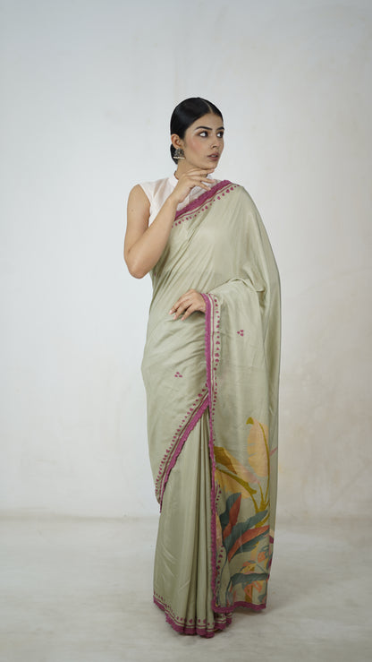 Apsara - The Jade Muslin Saree