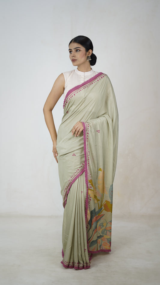 Apsara - The Jade Muslin Saree