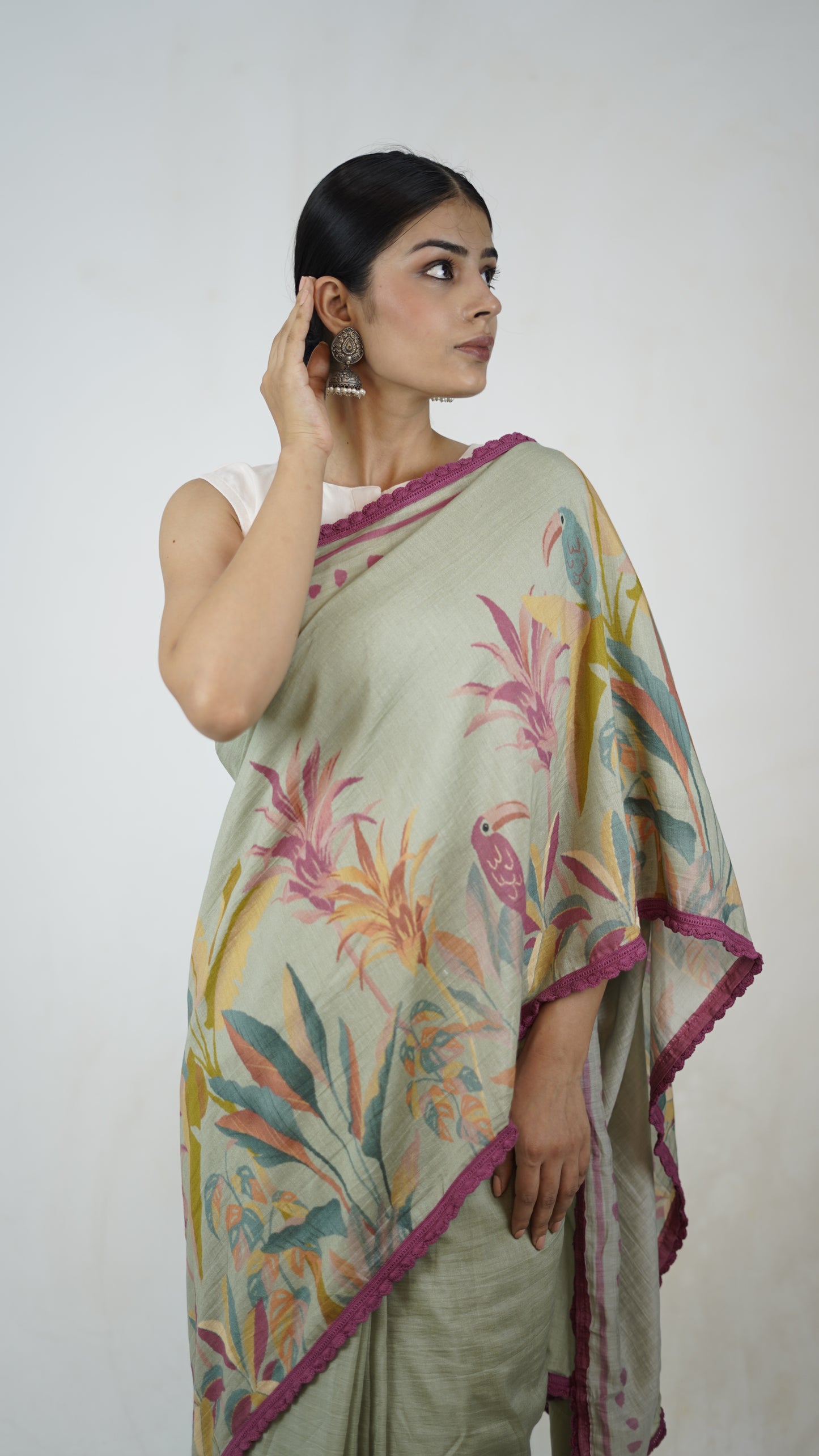 Hridaya- The Jade Cotton Saree