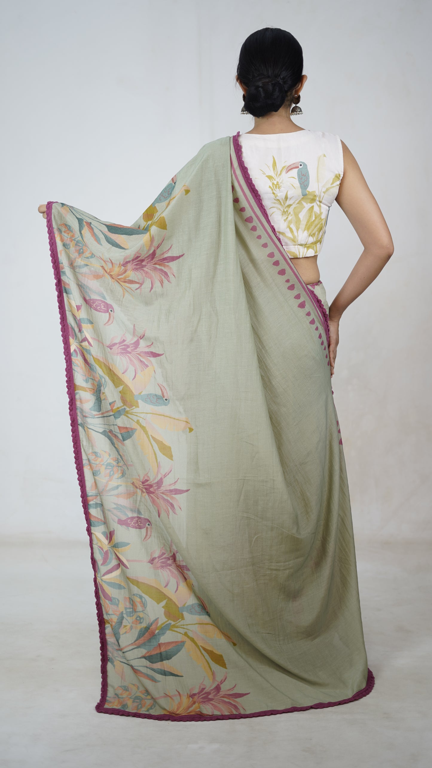 Hridaya- The Jade Cotton Saree