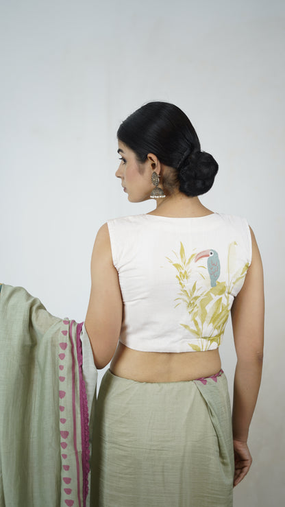 Hridaya- The Jade Cotton Saree