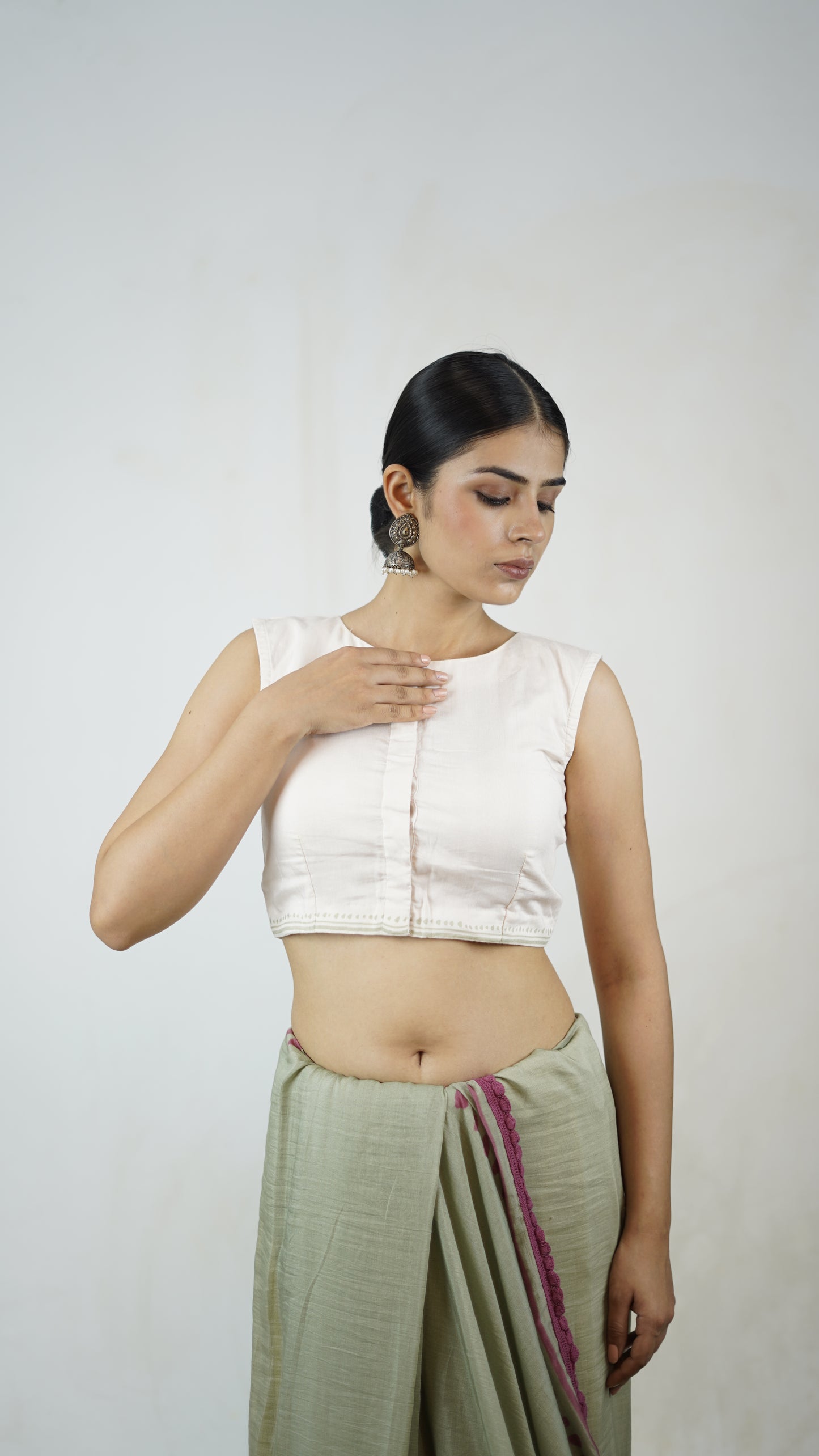 Hridaya- The Jade Cotton Saree