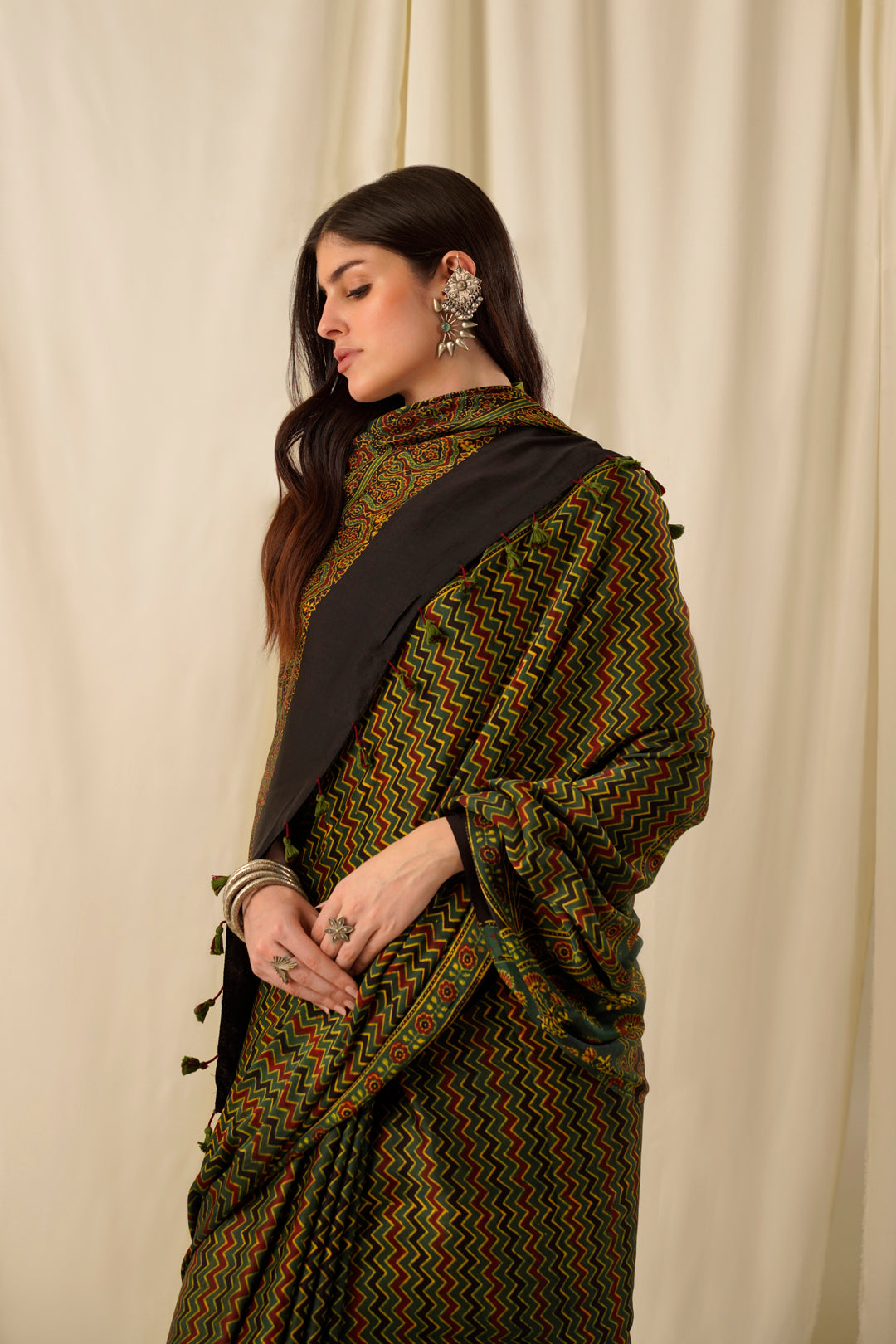 Naaz- The Green Modal Silk Saree