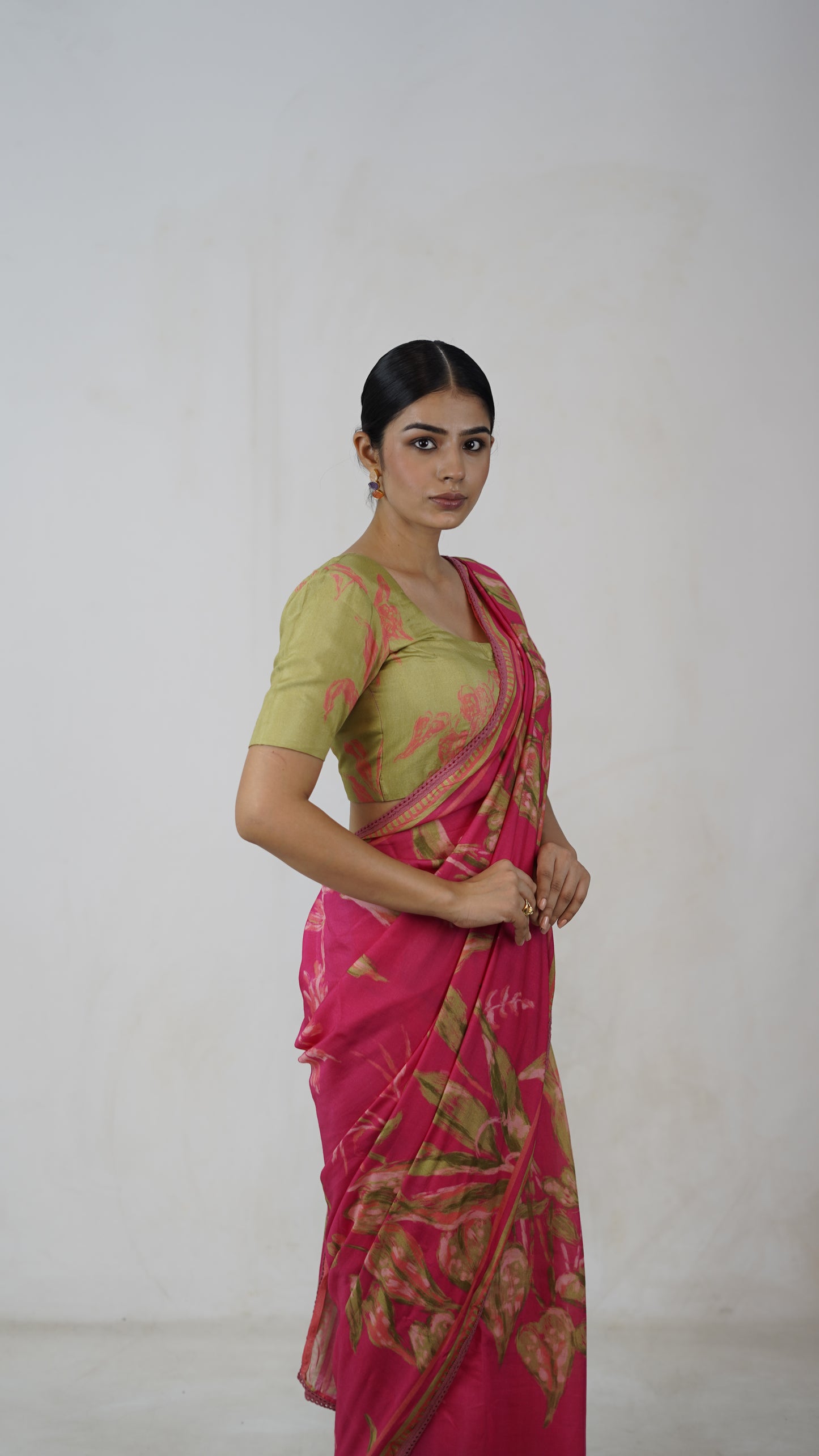 Ragini - The Pink Muslin Saree