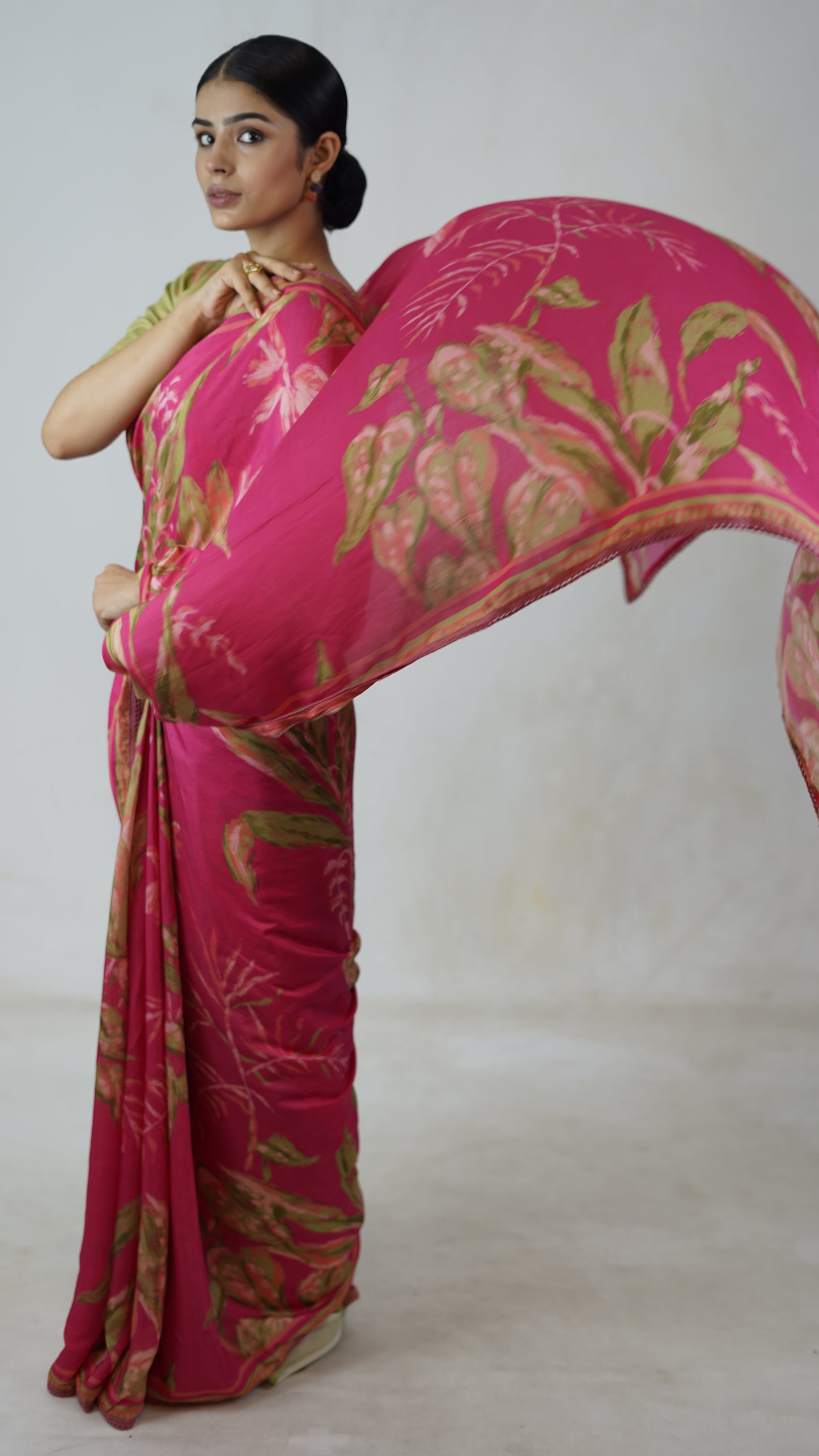 Ragini - The Pink Muslin Saree