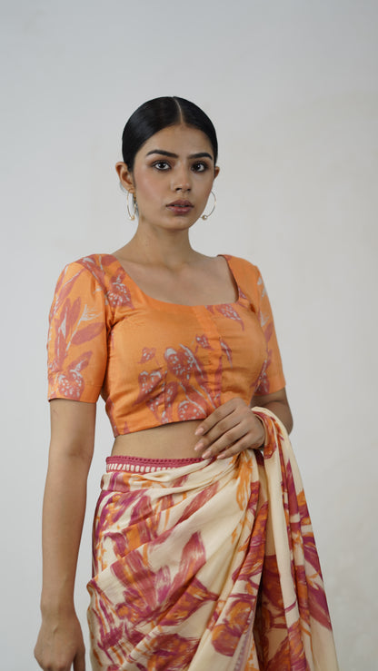 Falak - The Off White Muslin Saree