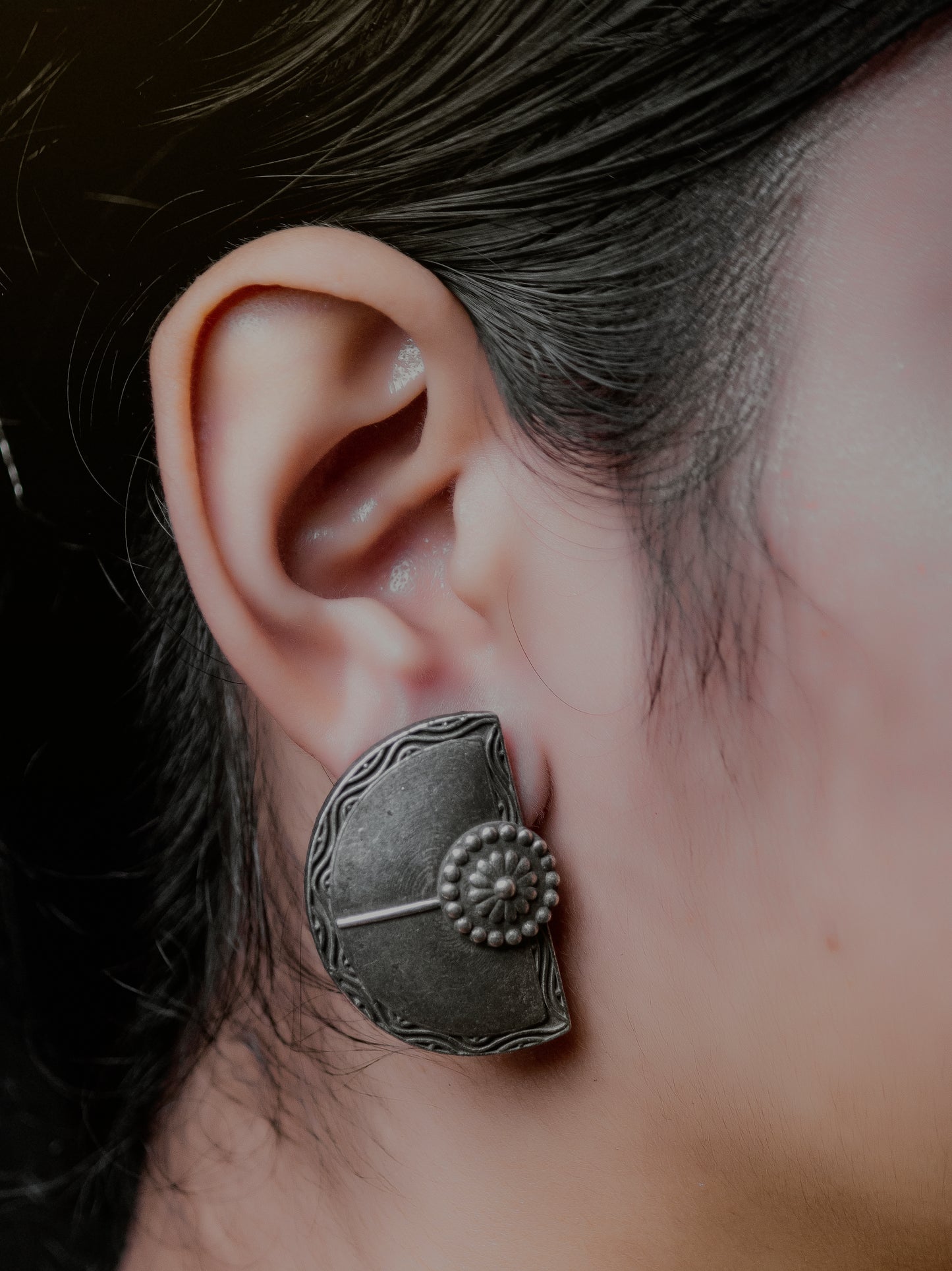 Ardhachandra- Half Moon Earrings