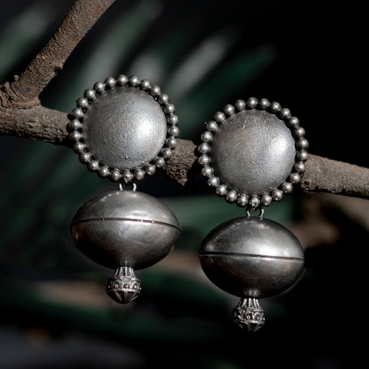 Mridul- Round Studs Hanging Earrings