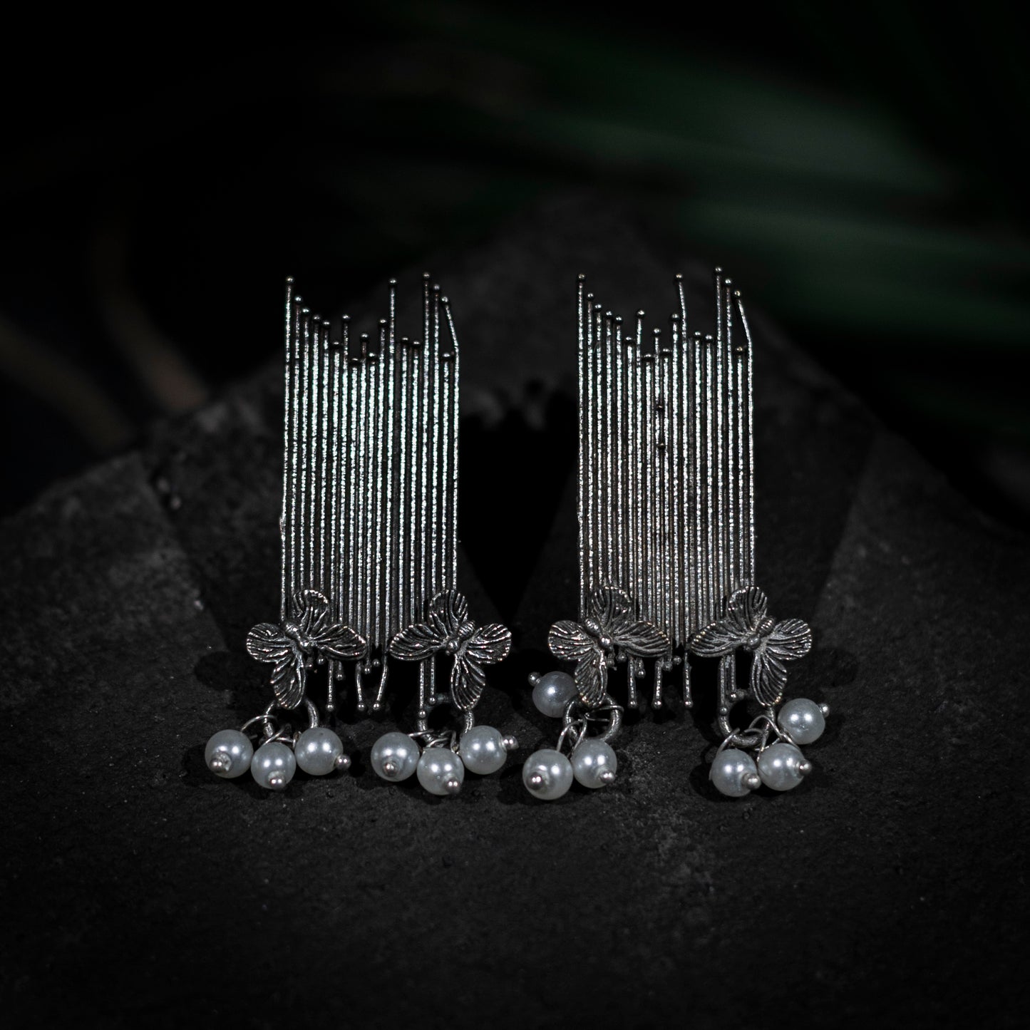 Suhaani- Striped Butterfly Earrings