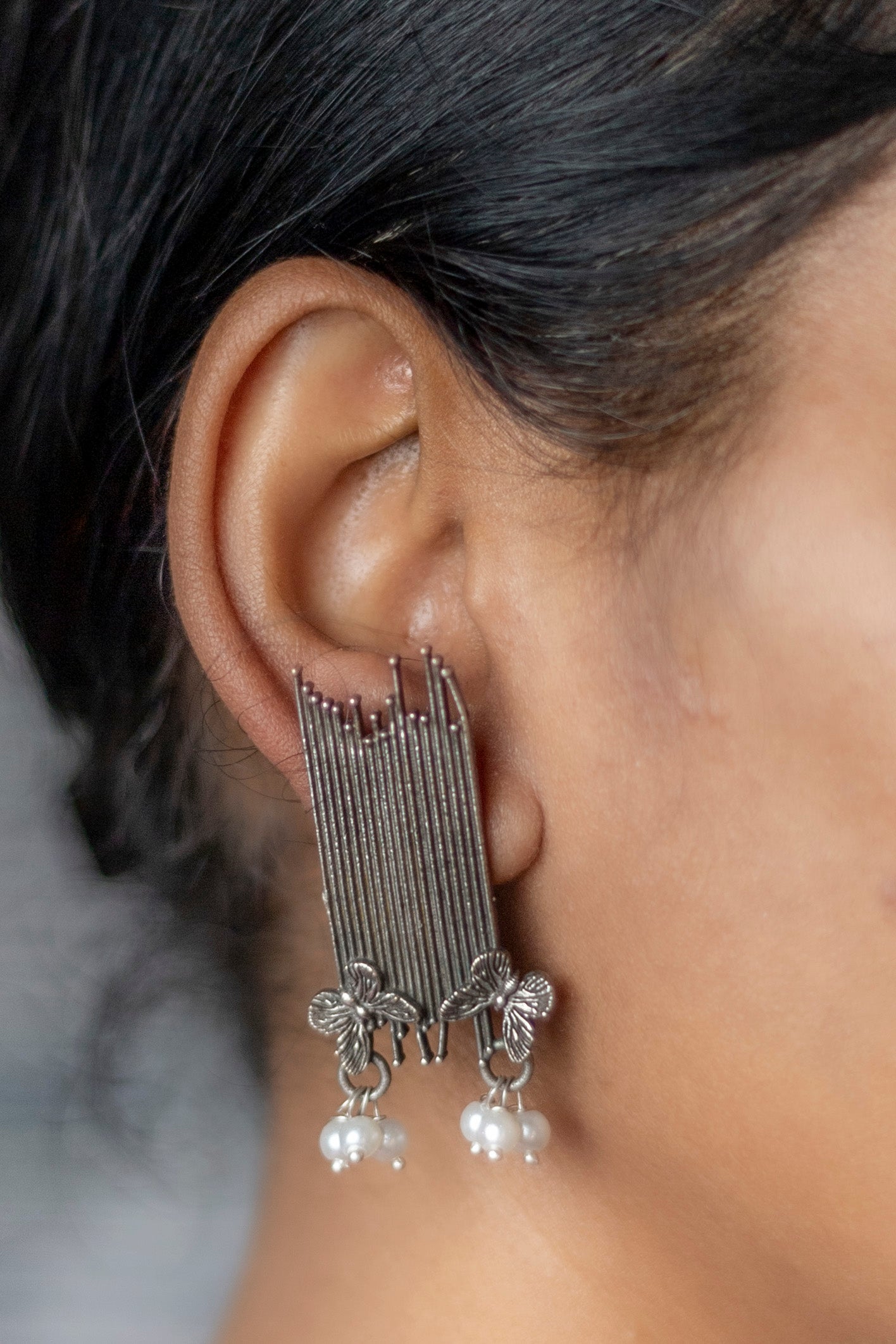 Suhaani- Striped Butterfly Earrings